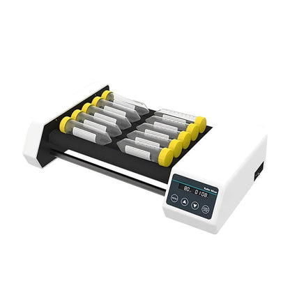 QIUSUO Roller Mixer Test Tube Roller Mixer with Speed 20-80 rpm 6 Rollers Horizontal Rolling Specs φ6 - 34mm Max Capacity 12*50ml Centrifuge Tube/0.6kg Rocking And Rolling Motions