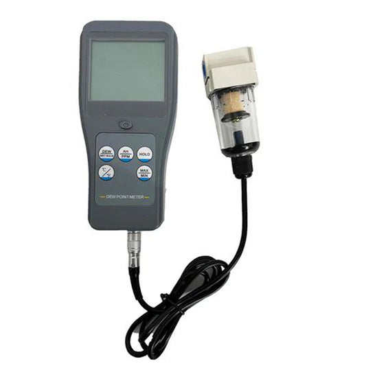 QIUSUO Dewpoint Meters Multifunctional Dew Point Meter with Ambient Temperature Range -30~120°C (-22~248°F) Dew Point Temperature Range -45~120°C (-49~248°F) for Ambient Temperature Dew Point Wet Bulb Temperature Relative Humidity Absolute Humidity PPM