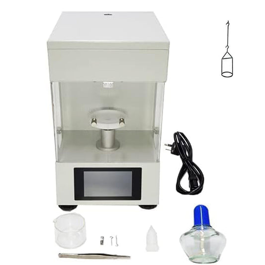 QIUSUO Interfacial Tension Meter Surface Tension Measurement Instrument with Automatic Measurement Platinum Ring Method Test Range 0－1000mN/m Resolution 0.1mN/m for Cooling Lubricant Surface Tension Test