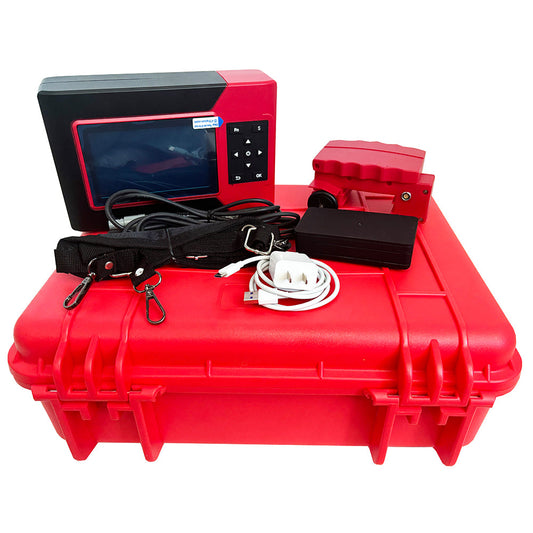QIUSUO Rebar Detection Equipment Digital Rebar Locator with Rebar Diameter 6-50mm Display Rebar Grid Layout for Measuring Concrete Protective Layer Thickness Reinforcement Positioning Estimated Rebar Diameter Test Rebar Spacing