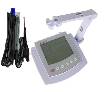 QIUSUO Benchtop Ammonium Ion Meter NH4 Ion Meters Tester Ammonium Ion Detector with Calibration Liquids Range 0.1 to 18000 ppm Range -1999.9 to 1999.9 mV Automatic Temperature Compensation Function
