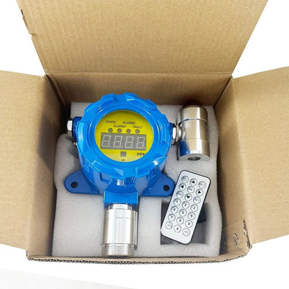 QIUSUO Fixed Hydrogen Fluoride Gas Detector HF Detector with Range 0-10ppm Resolution 0.1ppm L-alarm 3ppm H-alarm 5ppm Accuracy≦ 5% F.S Wall-mounted Installation Method Self-Adjustment Function